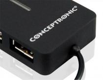  imagen de Conceptronic Mini Travel Hub 4 Puertos USB 2.0 67762