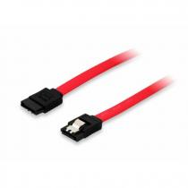  imagen de Equip Cable SATA Con Clip de Seguridad 7 Pin Macho/Macho 50cm 123058