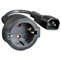  imagen de Gembird Cable Alimentación Adap. C14(M) a Schuko(H 131050