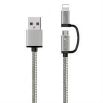  imagen de X-One CDL1000S Cable USB a Micro + iPhone Plata 128324