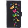 BeCool Funda Flip Cover Mariposas para Meizu M3 Note 101797 pequeño