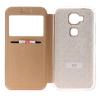 Becool Funda Libro View Cover Dorada para Huawei G8 107093 pequeño