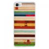 BeCool Funda Patchwork Wood para Bq Aquaris M4.5 - Accesorio 25787 pequeño