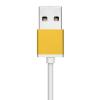 Cable Aluminio Pro MicroUSB Dorado - Cable USB 91212 pequeño