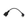 Cable MicroUSB OTG B/M-A/H Acodado 15cm 84786 pequeño