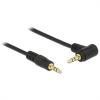 Delock Cable Audio Jack 3.5mm 3 pin 3 metros Negro 131309 pequeño