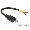 Delock Cable Micro-USB B 2.0/ 2 alimentacion 0,10m 124469 pequeño