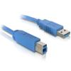 DELOCK Cable USB 3.0 Tipo A M/H  5 Metros Azul 121026 pequeño