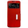 Funda Flip Cover Roja para LG L Bello 72590 pequeño