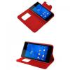 Funda Flip Cover Roja para LG L Bello 72591 pequeño