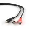 Iggual Cable Audio 3.5mm(M) a 2 RCA(M) 0.2 Mts 123950 pequeño
