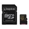 Kingston MicroSDHC 64GB Clase 10 UHS-1 + Adaptador 92696 pequeño