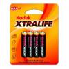 Kodak Xtralife Pack 4 Pilas Alcalinas AAA LR03 78271 pequeño
