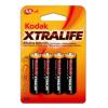 Kodak Xtralife Pack 4 Pilas Alcalinas AA LR06 121128 pequeño