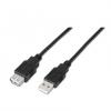 Nanocable Cable USB 2.0 Tipo A a USB Tipo A Macho/Hembra 3m Negro 123077 pequeño