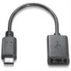Nanocable Cable USB 2.0 Tipo C a USB Tipo A Macho/Hembra Negro 15cm 131065 pequeño