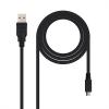 Nanocable Cable USB 2.0 Tipo A a Micro USB Tipo B Macho/Macho 0.8m Negro 131337 pequeño