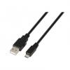 Nanocable Cable USB 2.0 Tipo A a Micro USB Tipo B Macho/Macho 0.8m Negro 123075 pequeño