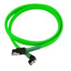 Nanoxia Cable SATA3 6Gb/s 45cm Acodado Verde 69039 pequeño