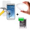 Pack Protector + Bateria Compatible + Funda Gel para Galaxy S3 101184 pequeño