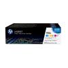 PACK TONER HP CYAN, MAGENTA Y AMARILLO 125A CF373AM 110913 pequeño