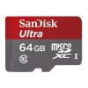 SanDisk MicroSDXC 64GB Ultra Android Clase 10 80MB/s 86070 pequeño