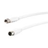 Schwaiger KVCKHQ191532 Cable Adaptador 1.5m Conector Hembra IEC-Conector Macho F (90dB) Blanco 115743 pequeño