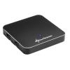 Sharkoon 4-Port USB 3.0 Aluminium Slim Negro - Hub 90751 pequeño