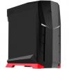 Silverstone Raven RVX01 Negro/Rojo Con Ventana 124079 pequeño