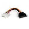 Startech Cable Adaptador Molex 4 Pines a SATA Hembra/Macho 15cm 127113 pequeño