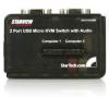 StarTech Kit Conmutador KVM USB + Audio 2 Puertos 69152 pequeño