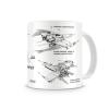 TAZA CERAMICA X-WING  BLANCA STAR WARS 112614 pequeño