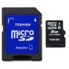 Toshiba High Speed M102 microSDHC 8GB Clase 4 Adaptador 67845 pequeño