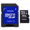 Toshiba MicroSDHC 32GB Clase 4 + Adaptador SD - Tarjeta MicroSD 23340 pequeño
