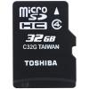 Toshiba MicroSDHC M102 32GB Clase 4 + Adaptador SD 92778 pequeño