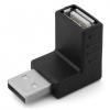 Unotec Adaptador USB 2.0 Macho/Hembra Acodado 125668 pequeño