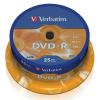 Verbatim DVD-R 4.7GB 16x Tubo 25 unidades 63863 pequeño