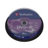 DVD +R 16X BOBINA 10x VERBATIM 4.7GB P/N: 43498 108376 pequeño