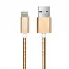 X-One CML1000G Cable USB metal iPhone Oro Rosa 127014 pequeño