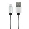 X-One CMM1000S Cable USB metal Micro Plata 127024 pequeño