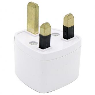  Adaptador de Enchufe Europeo a UK Blanco 66817 grande