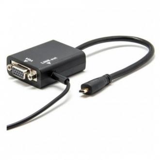  imagen de Adaptador Micro HDMI A VGA Con Audio 107553