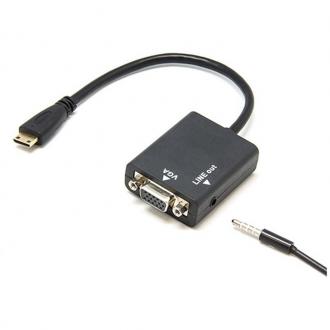 imagen de Adaptador Mini HDMI a VGA con Sonido 2931