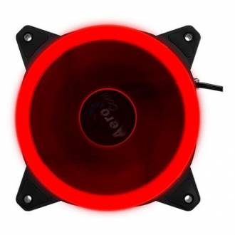  Aerocool Ventilador Iluminación D.Anillo 12cm Rojo 129160 grande