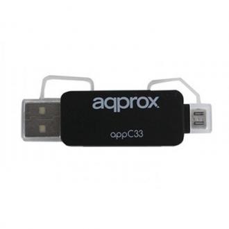  Approx APPC33 Adaptador microSD/SD/MMC a USB/micro 119759 grande