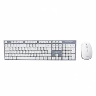  imagen de Approx teclado+Ratón APPKBWELEGANT blanco-gris 127358