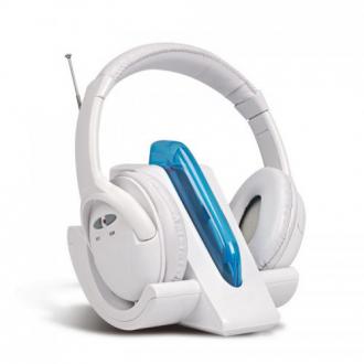  imagen de Auricular Wireless con Radio FM Blancos Reacondicionado - Auricular Headset 34202