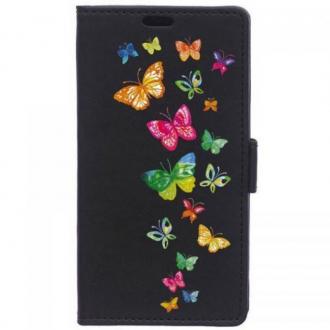  BeCool Funda Flip Cover Mariposas para Meizu M2 Mini 101807 grande
