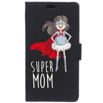  imagen de BeCool Funda Flip Cover Super Mamá para Huawei P8 Lite 101821