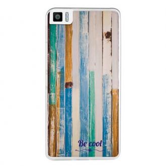  BeCool Funda Seaside Wood para Bq Aquaris M4.5 - Accesorio 72649 grande